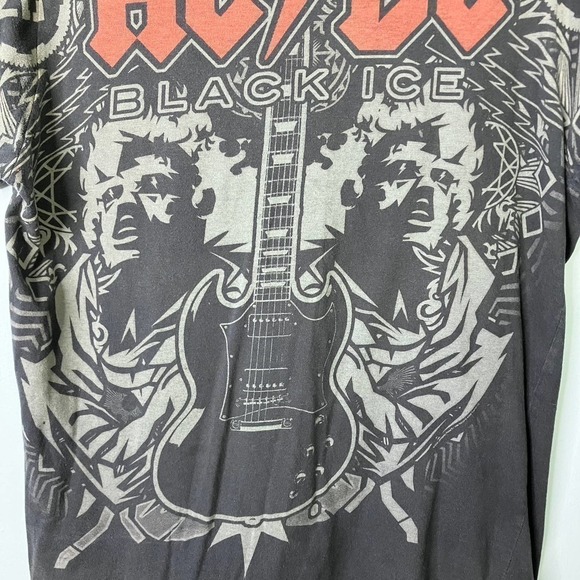 Ac/dc 2008 Black Ice Tour Band Concert Graphic T-Shirt Unisex Size M Rock - Picture 3 of 15